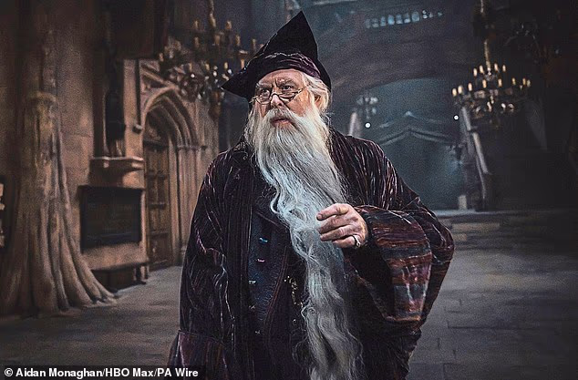 John Lithgow, who is Hogwarts headmaster Albus Dumbledore in the series, has agonised publicly over taking the part