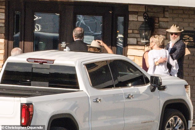 Dolly Parton's loved ones were seen gathering Friday morning at her burial site, the Woodlawn Memorial Park and Mausoleum in Nashville