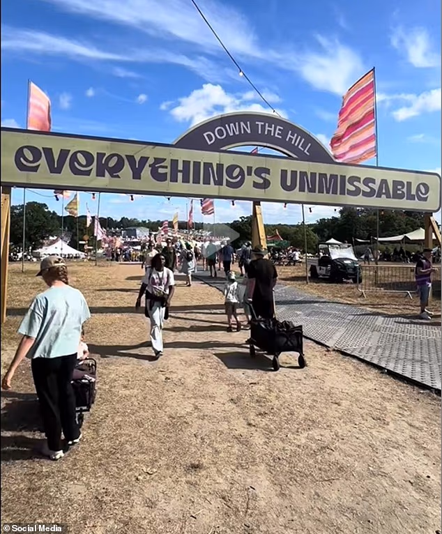 A man was killed and six others injured after a sign that read 'Everything's Unmissable' fell at the Big Church Festival on Friday