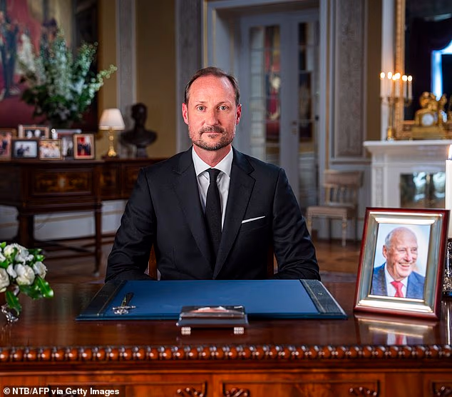 King Haakon VIII addressed the Norwegian people for the first time in his new role following the death of his father, King Harald V