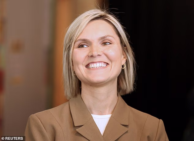 Iceland has voted to stay out of the European Union amid fears over its fishing industry and Donald Trump (Icelandic Prime Minister Kristrun Frostadottir is pictured)