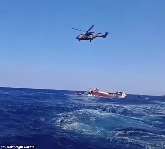 A rescue mission is underway after a ferry carrying more than 260 passengers capsized shortly after departing from the coast of northern Cyprus today