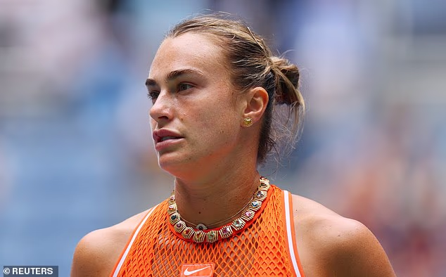 Aryna Sabalenka was dripping in coloured gemstones as she stepped onto court in New York