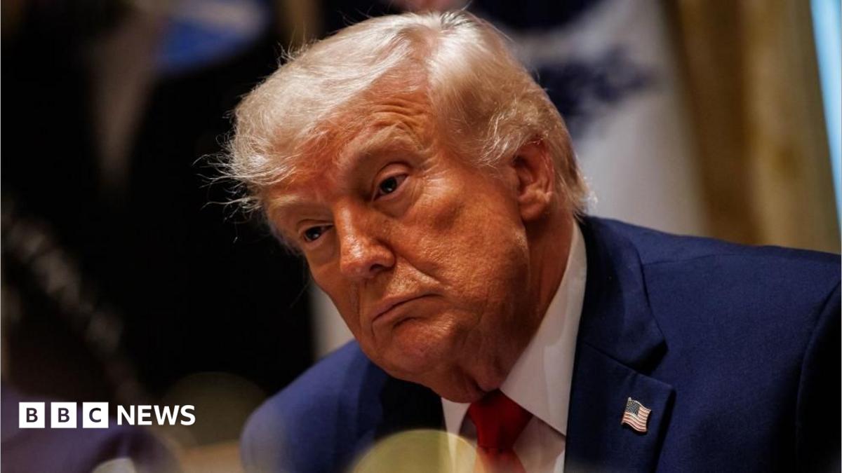 US President Donald Trump during a Cabinet meeting in on 27 May 2026