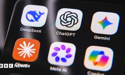 A selection of AI apps on a phone