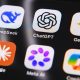 A selection of AI apps on a phone