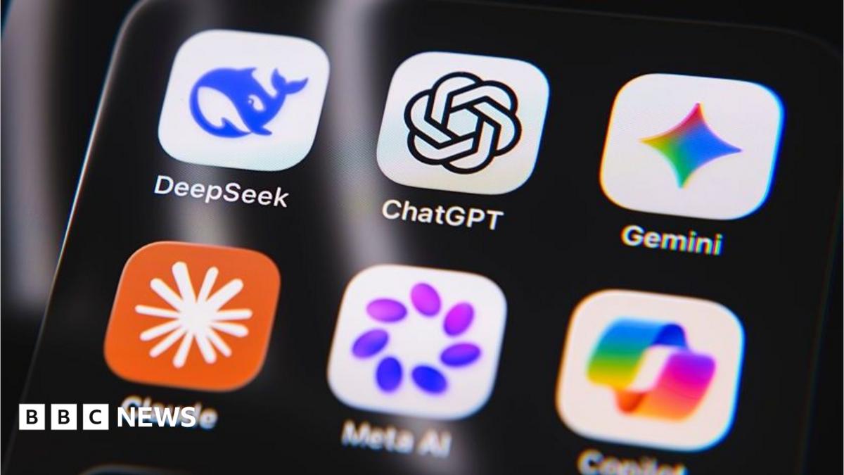 A selection of AI apps on a phone