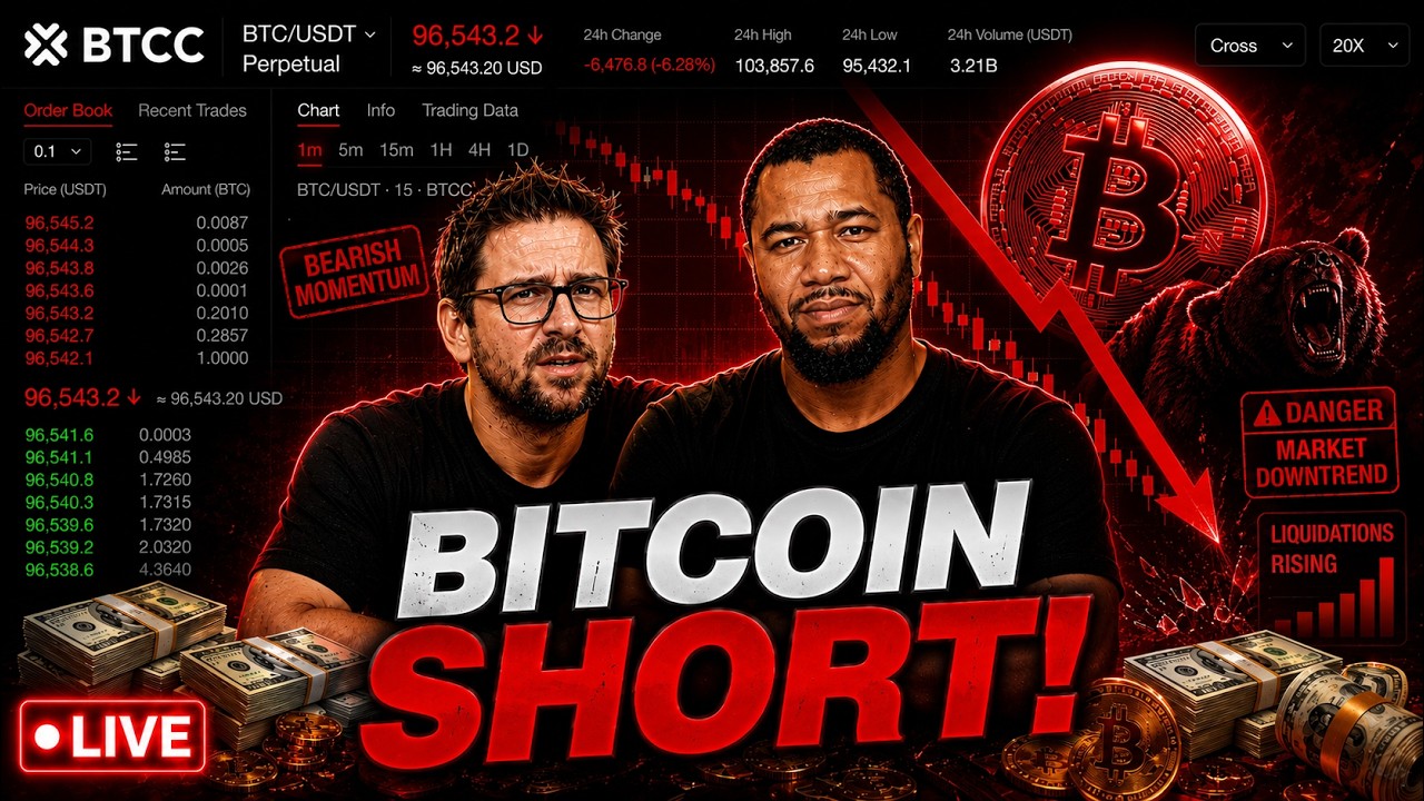 Bitcoin Losing Key Support! Live Trading & TA