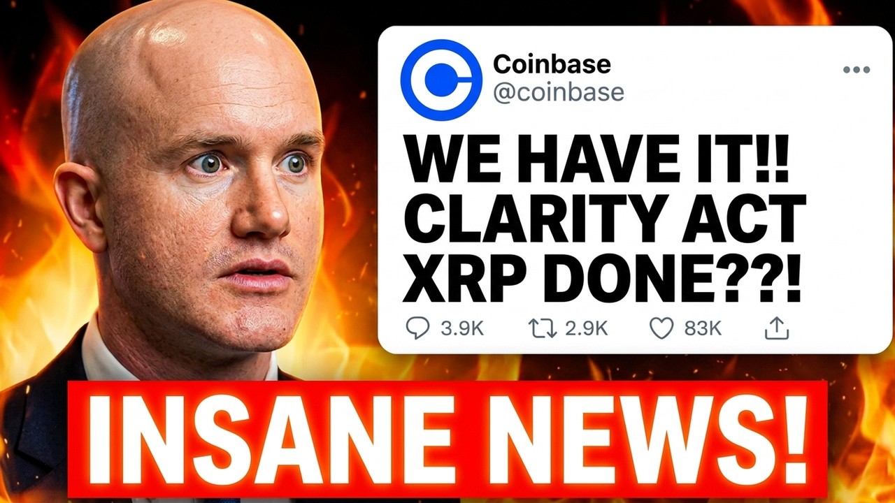 COINBASE JUST CONFIRMED CLARITY ACT = DONE?? (INSANE XRP NEWS)
