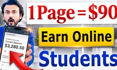 1Page = $90 How To Earn Money Online For Students- Make Money Online