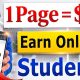 1Page = $90 How To Earn Money Online For Students- Make Money Online