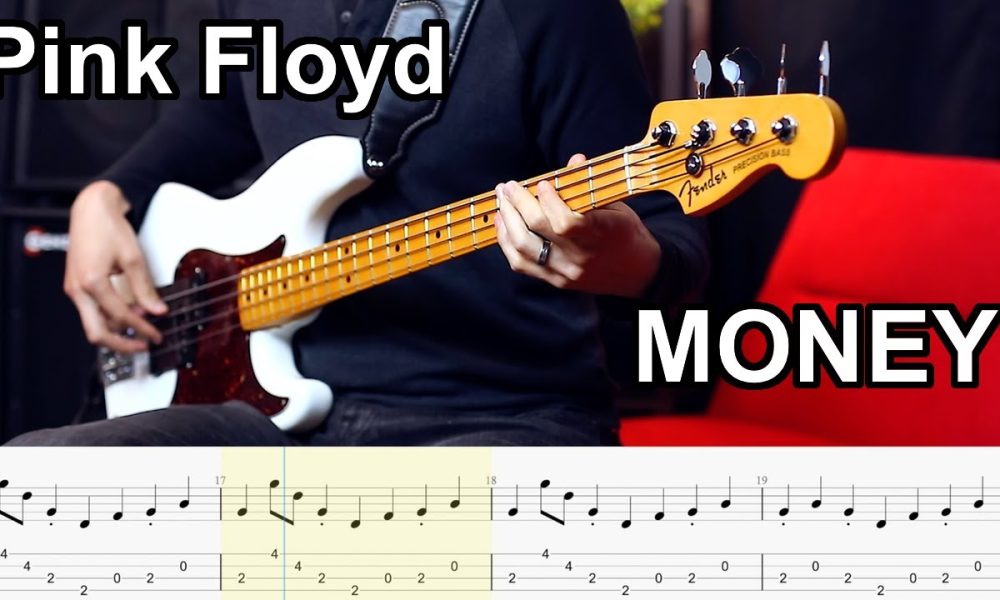 Pink Floyd - Money  // BASS COVER + Play-Along Tabs