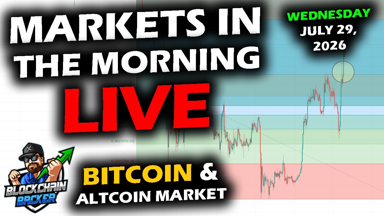 MARKETS in the MORNING, 7/29/2026, BTC $64,200, XRP $1.07, Gold $4,016, RTY 2,948, DXY 101