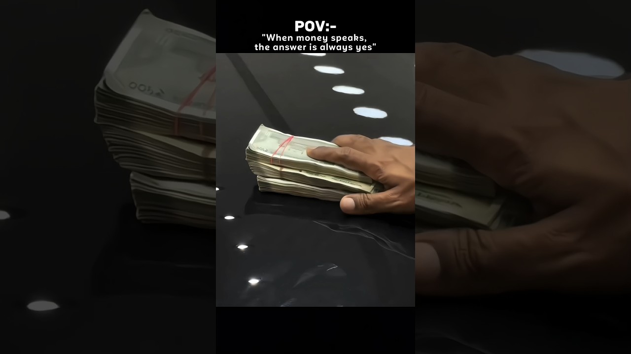 "When money speaks, the answer is always yes." Subscribe for more