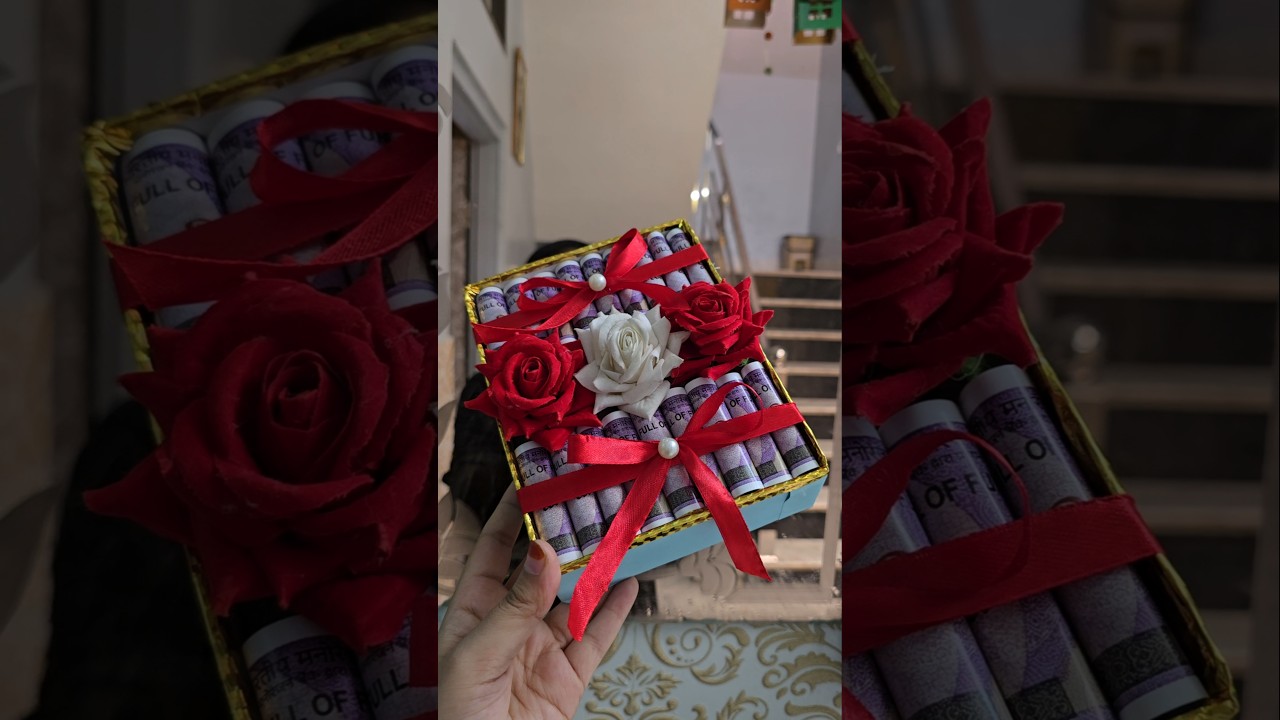 Rakshabandhan gift hamper Making At Home | Money Bouquet Making For Sister #craft #shorts #ytshorts