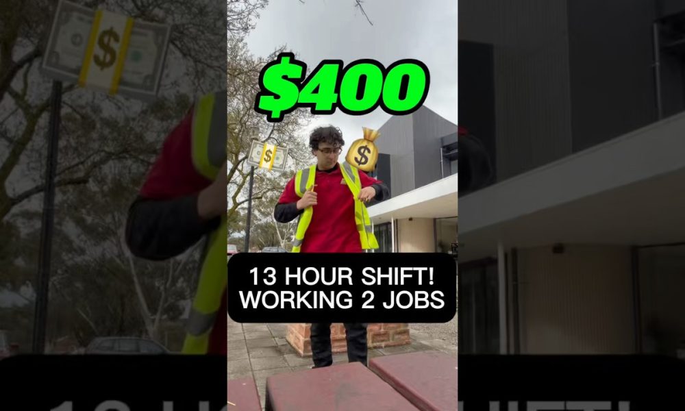 HOW MUCH MONEY DID I MAKE WORKING A 13 HOUR SHIFT? #money #work #grind #fyp #shorts