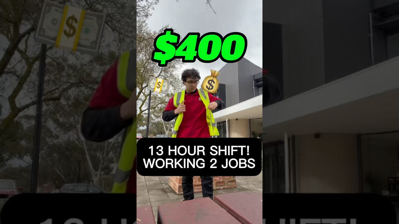 HOW MUCH MONEY DID I MAKE WORKING A 13 HOUR SHIFT? #money #work #grind #fyp #shorts