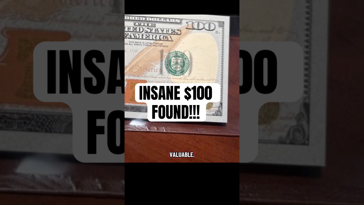 INSANE $100 FOUND!!! #banknote #currency #cash #money