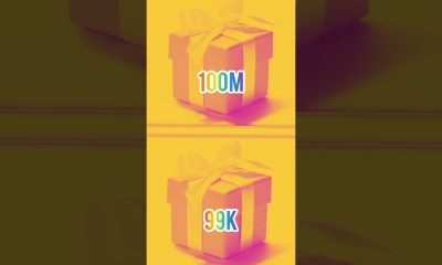 100M VS 99K#prize #gift #chooseyourgift #automobile #giftbox #money