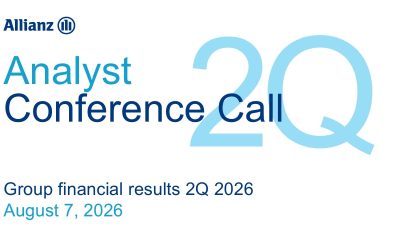 Allianz Financial Results 2Q 2026: Analyst Call