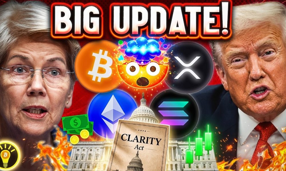 CLARITY ACT SHOWDOWN! ELIZABETH WARREN VS TRUMP ETHICS! BIG BITCOIN COLDCARD HACK!