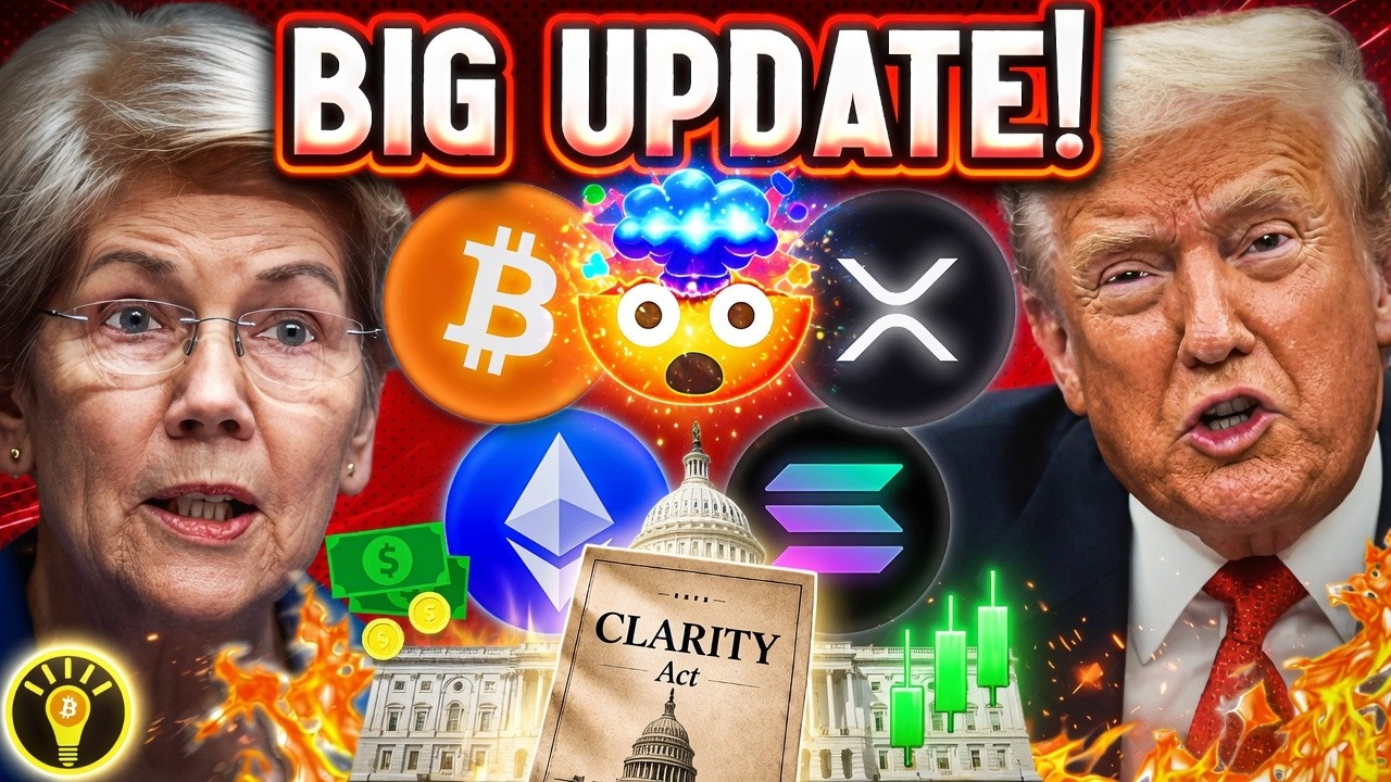 CLARITY ACT SHOWDOWN! ELIZABETH WARREN VS TRUMP ETHICS! BIG BITCOIN COLDCARD HACK!