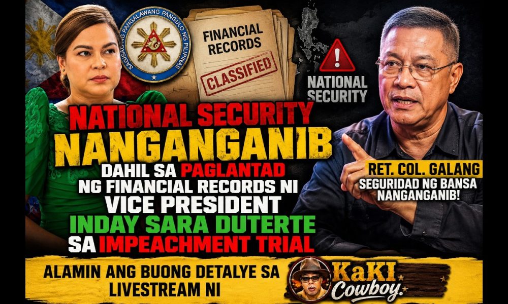 NATIONAL SECURITY NANGANGANIB?! Financial Records ni VP Sara, BAKIT ISINIWALAT sa Impeachment Trial?