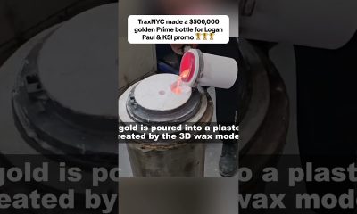 The $500k golden Prime bottle by TraxNYC  #money #jewellery #loganpaul #fyp #business #entrepreneur