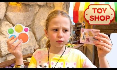 Nastya earned money helping her dad