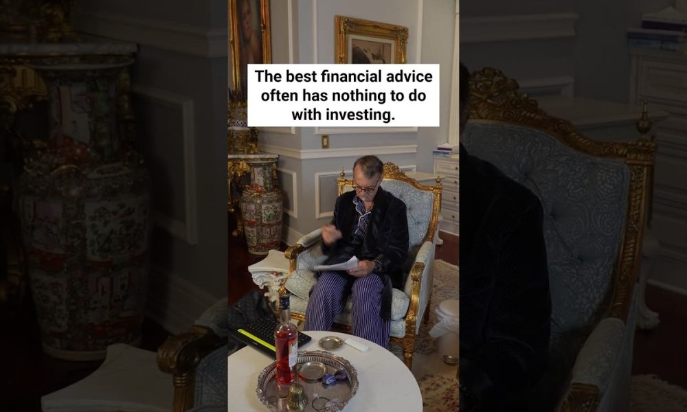 The best financial advice often has nothing to do with investing.
