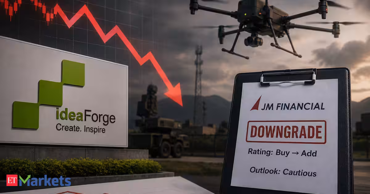 ideaForge Technology shares drop over 9% in two days. JM Financial downgrades rating