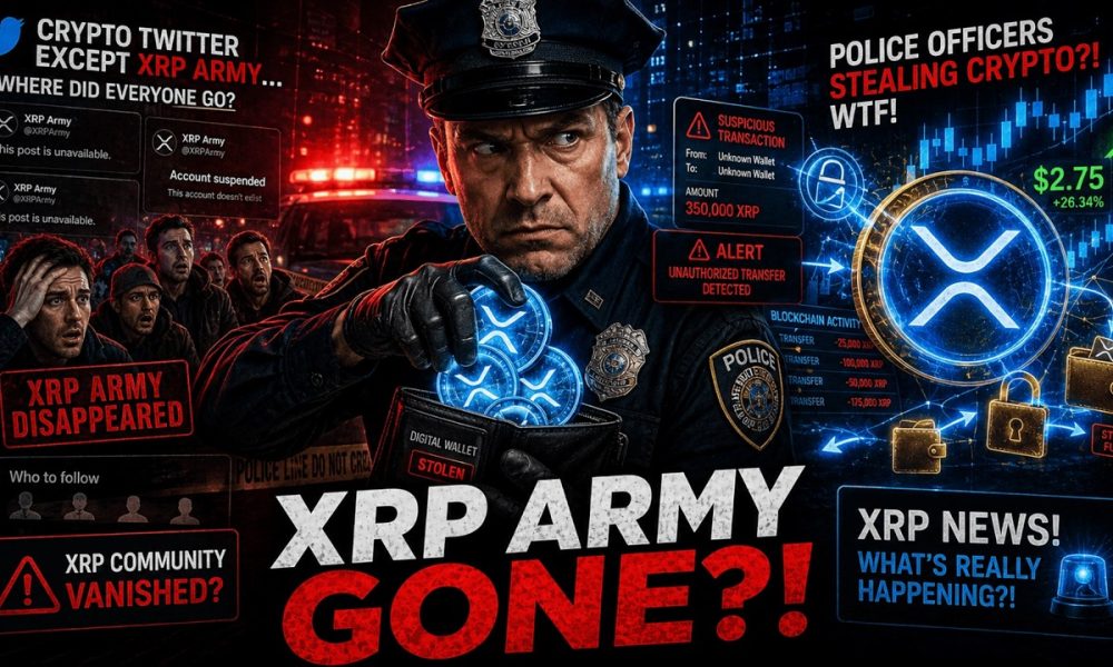 XRP ARMY SEEMS TO BE GONE FROM CRYPTO TWITTER? - POLICE OFFICERS STEALING CRYPTO WTF! - XRP NEWS!