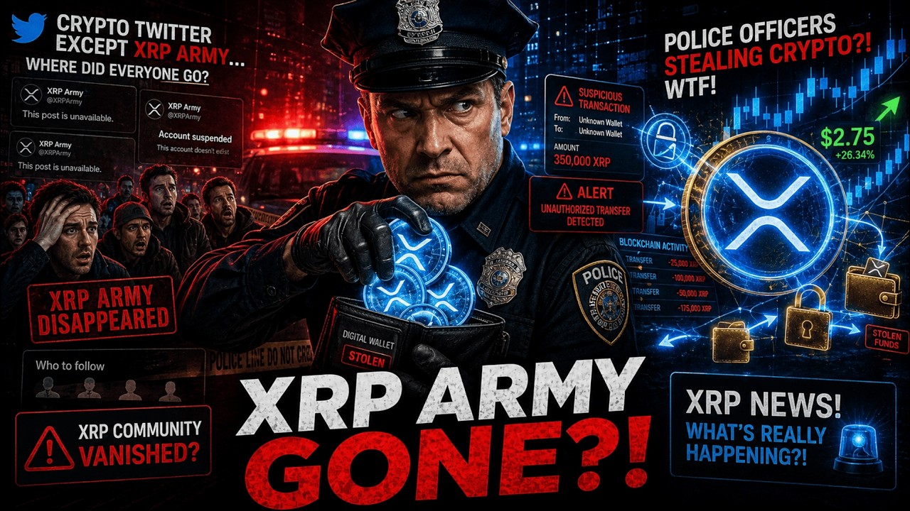 XRP ARMY SEEMS TO BE GONE FROM CRYPTO TWITTER? - POLICE OFFICERS STEALING CRYPTO WTF! - XRP NEWS!