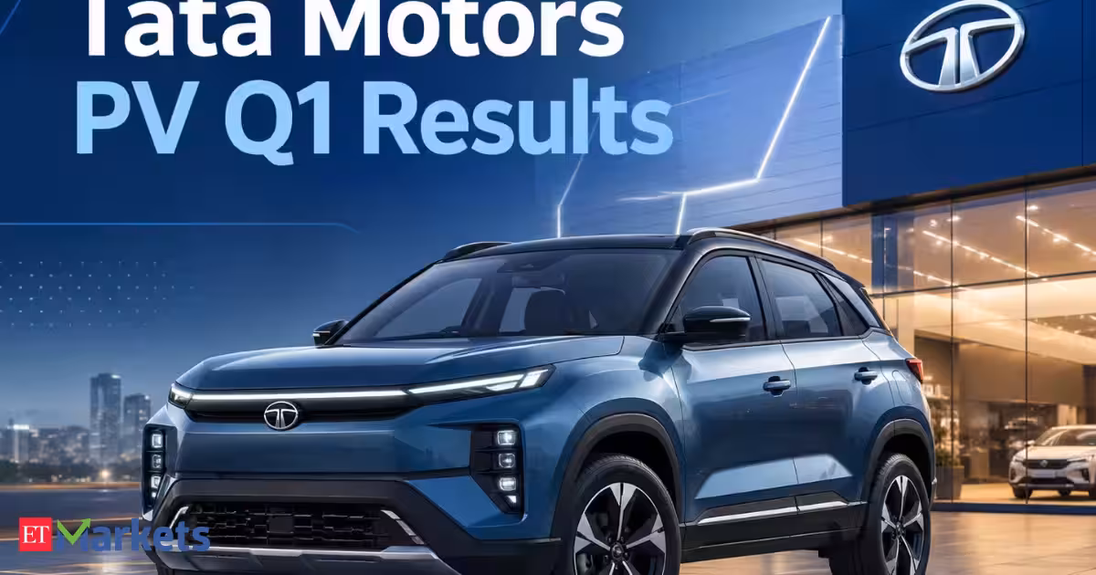 Tata Motors PV Q1 Results: Net profit plunges 80% YoY to Rs 775 crore, revenue rises 9%