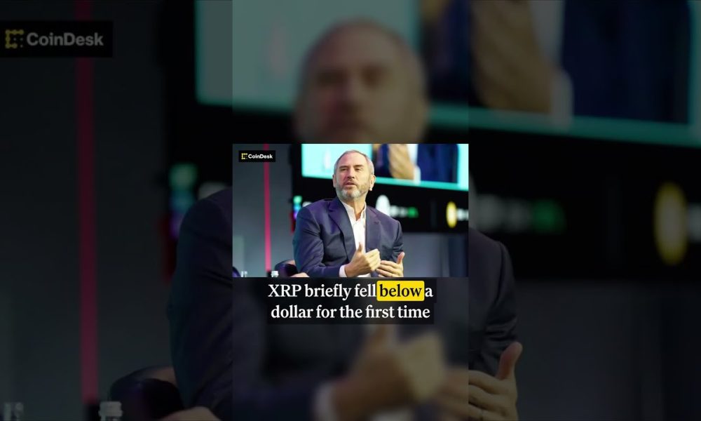 XRP Falls Below $1 for First Time Since Trump's Election