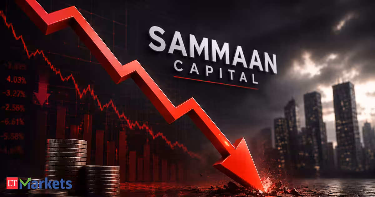 Sammaan Capital shares fall 4% after Q1 profit declines 27% to Rs 243 crore, revenue drops 31%