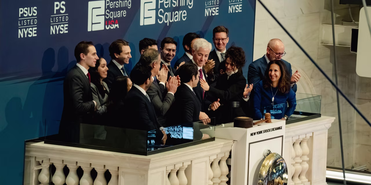 Bill Ackman at the New York Stock Exchange in April.