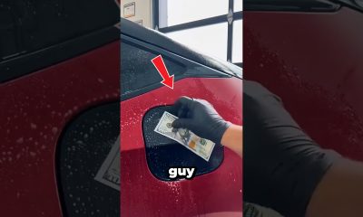 He Left $100 On His Car! #money #car #parking