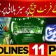 14 August | 79th Independence Day of Pakistan | Financial Report on Pakistan | 11 PM News Headlines