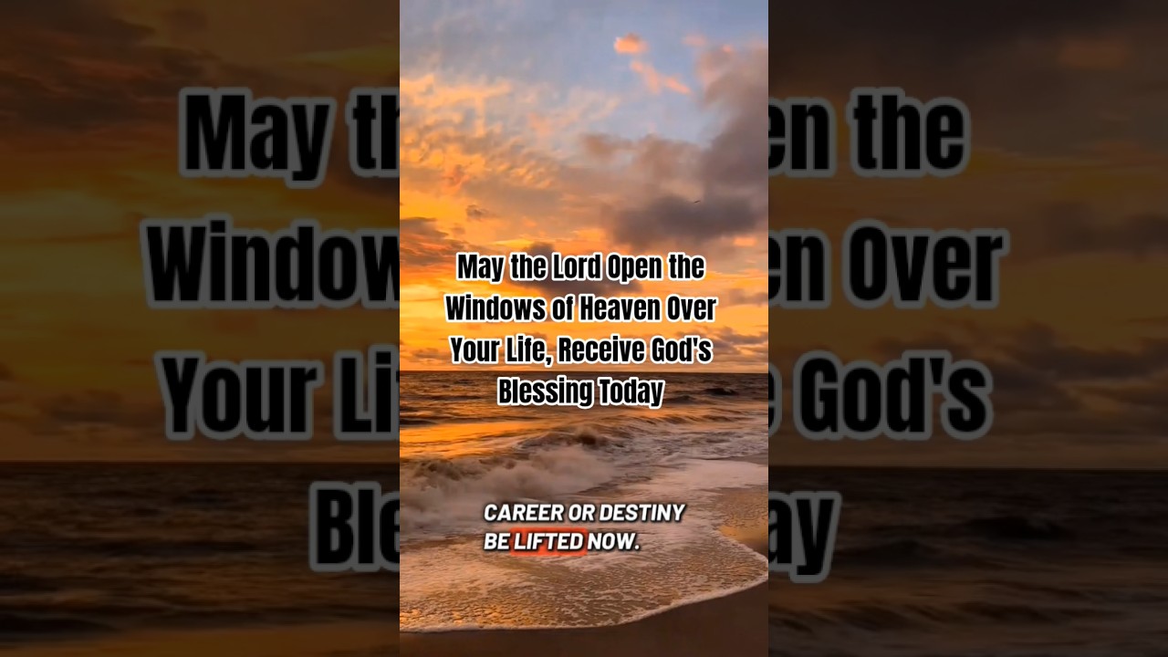 Powerful Prayer for Open Heavens, Divine Favor & Financial Breakthrough #motivation