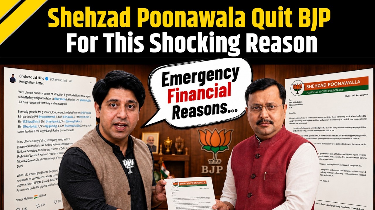 BJP News: 'Pressing Financial Issues...' Shehzad Poonawalla Resigns From BJP For This Shocking Cause