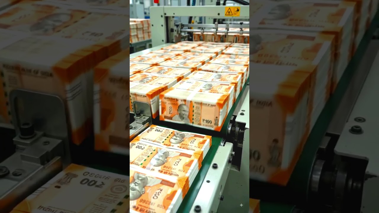 How new 10 rupees are  printed in indian factory #money #india