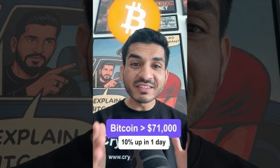 Bitcoin $72,000 (10% up in 1 day)