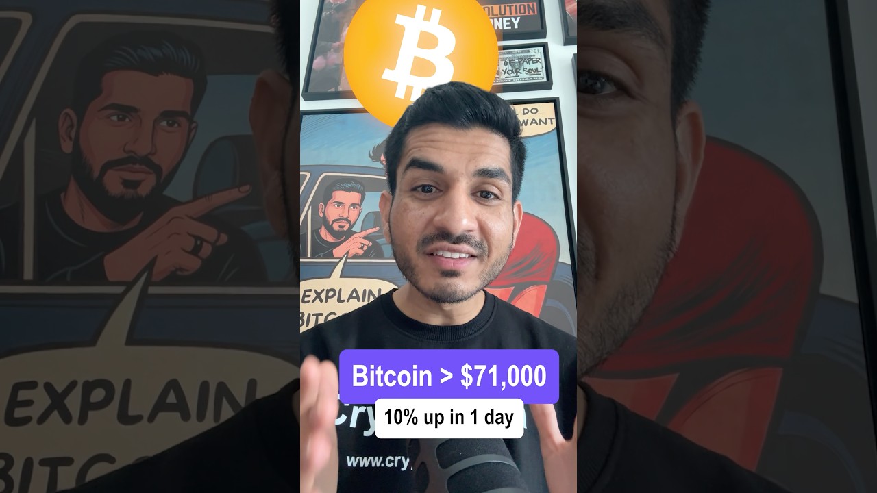 Bitcoin $72,000 (10% up in 1 day)