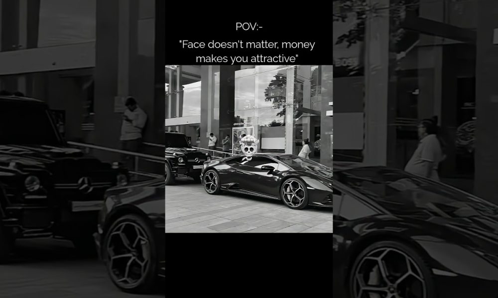 face doesn't matter, money makes you attractive so don't try to gloves, try to become rich.#viral