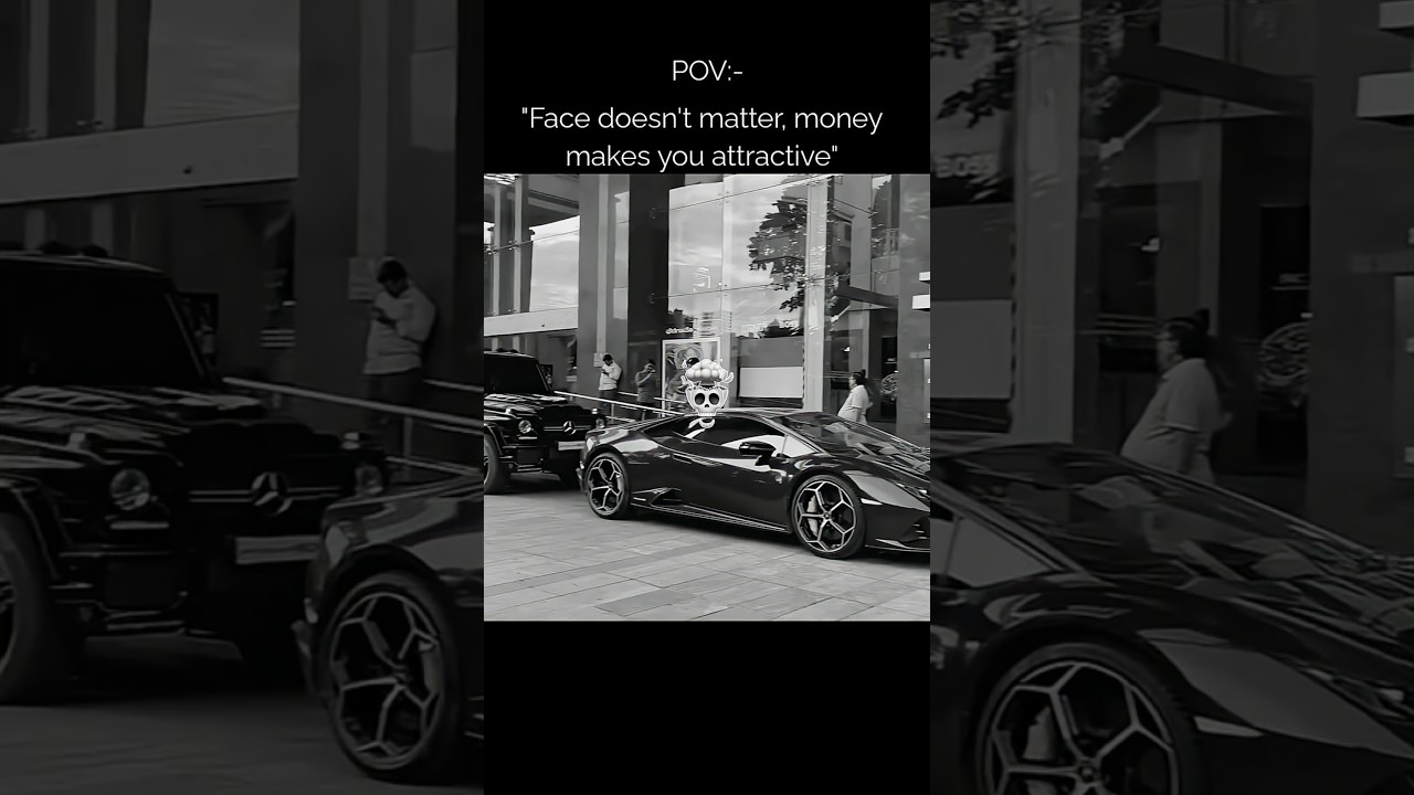 face doesn't matter, money makes you attractive so don't try to gloves, try to become rich.#viral