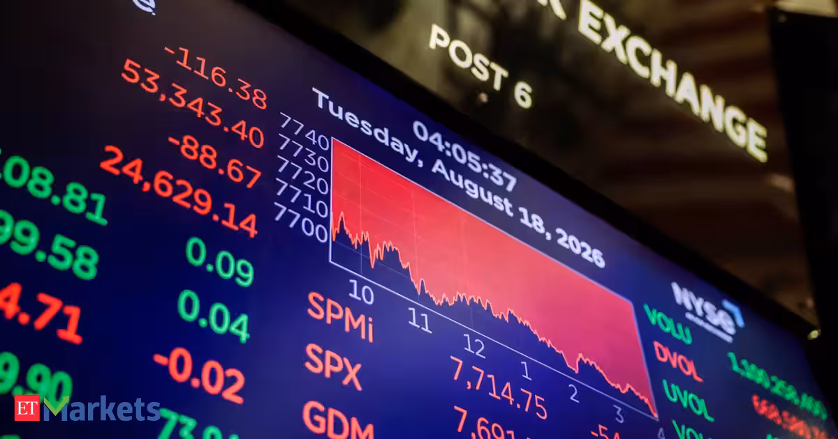 US stocks: US market sinks as bond yields rise, Walmart results disappoint
