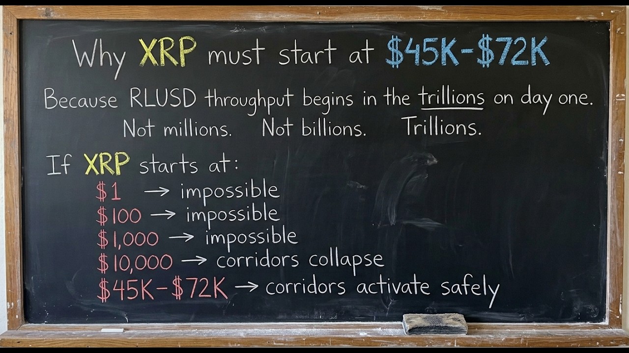 Why XRP must Start at $45k -72k from day one?
