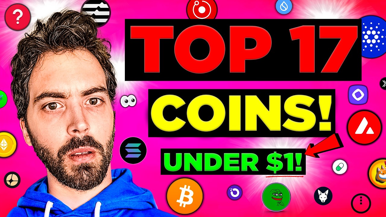 Top 17 Crypto Coins (UNDER $1)!!