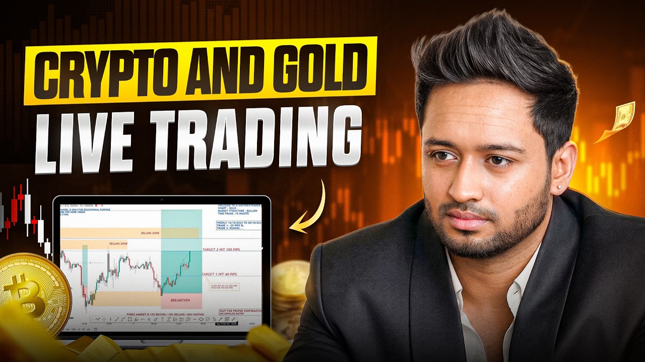 GOLD & CRYPTO LIVE TRADING | Bitcoin, Xauusd, ETH | AUGUST #livetrading